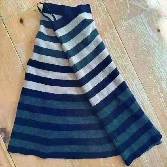 Spence Knit Skirt, Striped Knit Skirt Black, Grey and Beige, Size Small - Picture 2 of 6